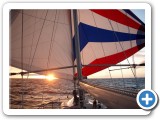 Under way (double poled-out headsails)