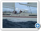 Under way (Bequia with Shirley, Cathy, and Brock)