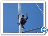 View up the mast